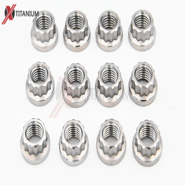 12 Point Titanium Nuts with 5/16-24 Thread Size